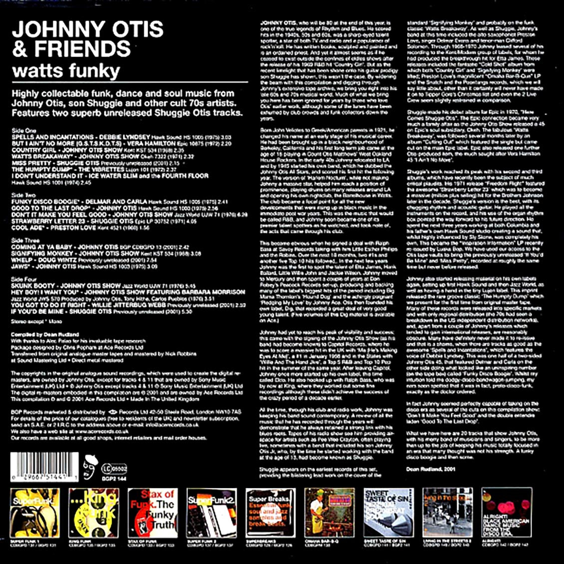 Johnny Otis & Friends - Watts Funky (2xLP)