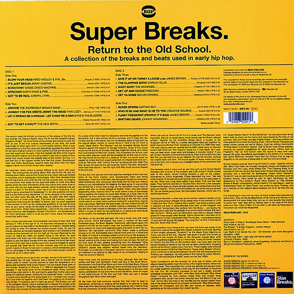 James Brown, The Monkees, Johnny Hammond, The Incredible Bongo Band, Etc. - Super Breaks: Return To The Old School, Classic Breaks And Beats From The Birth Of Hip Hop (2xLP)