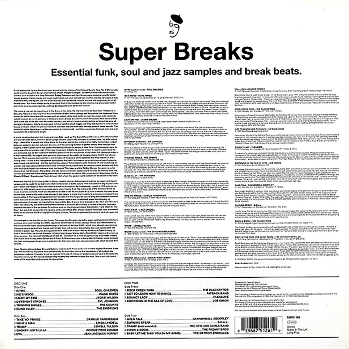 Isaacs Hayes, Jackie Wilson, Joe Simon, The Counts, Etc. - Super Breaks: Essential Funk, Soul And Jazz Samples And Break Beats (2xLP)