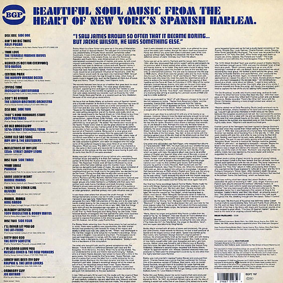 Tito Ramos, Ralfi Pagan, Manguito Santamaria, Etc. - The Soul Of Spanish Harlem (2xLP)
