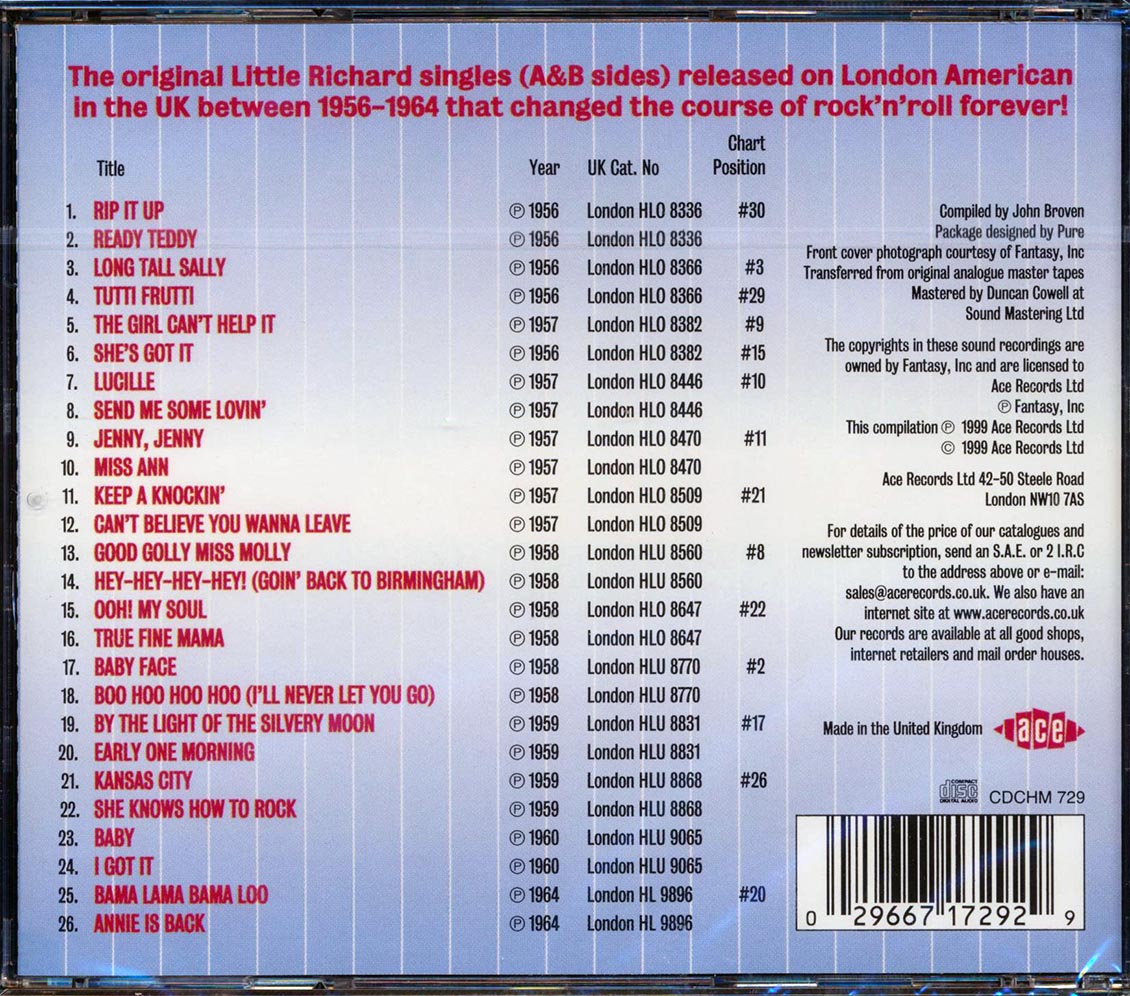 Little Richard - The Original British Hit Singles (26 tracks)
