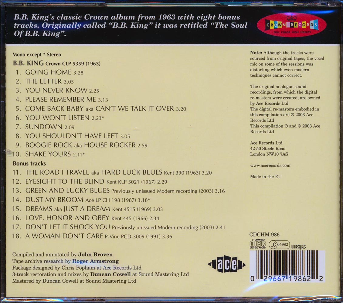 BB King - The Soul Of BB King