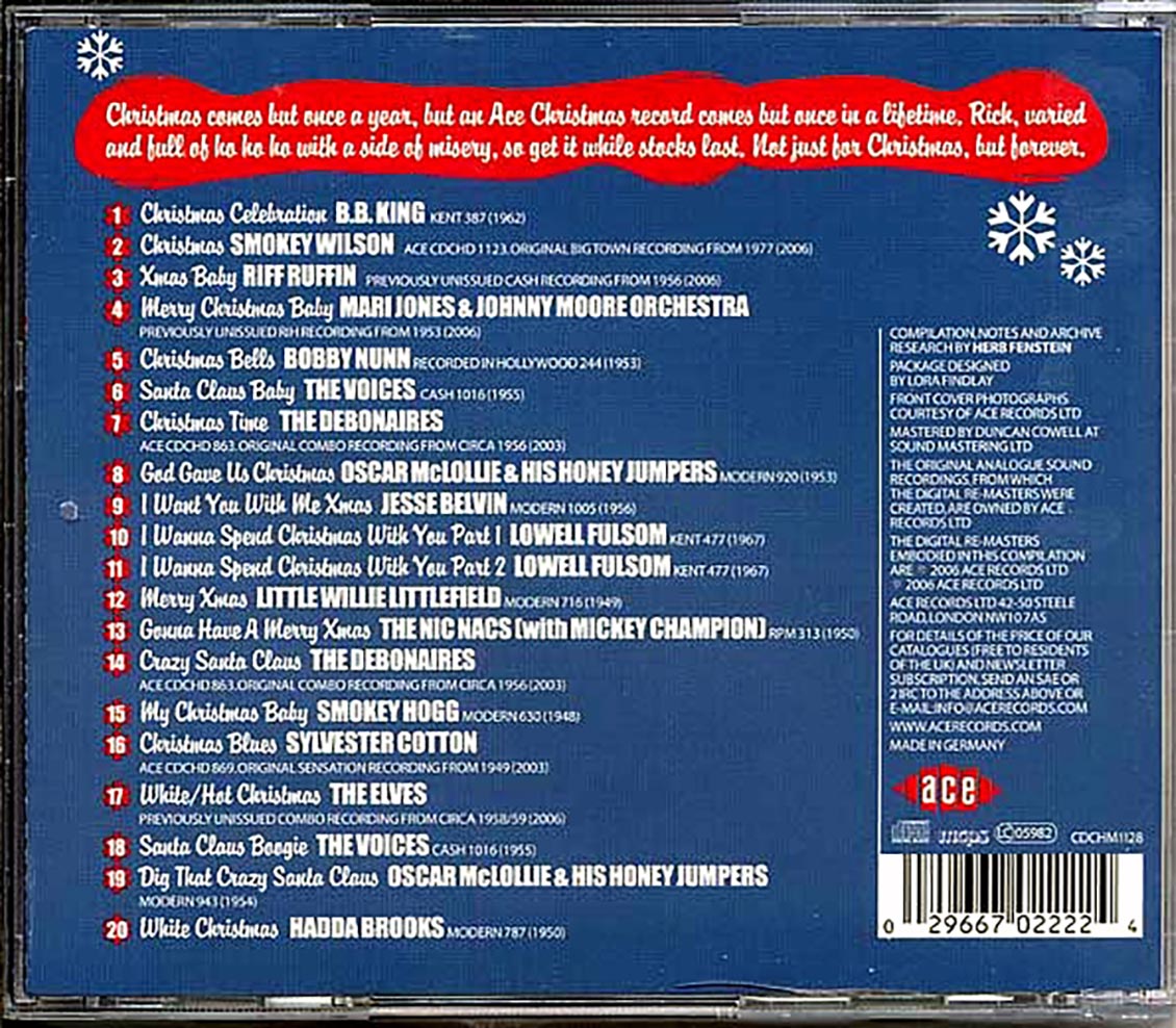 BB King, Lowell Fulson, Oscar McLollie, Etc. - Rhythm & Blues Christmas (20 tracks)