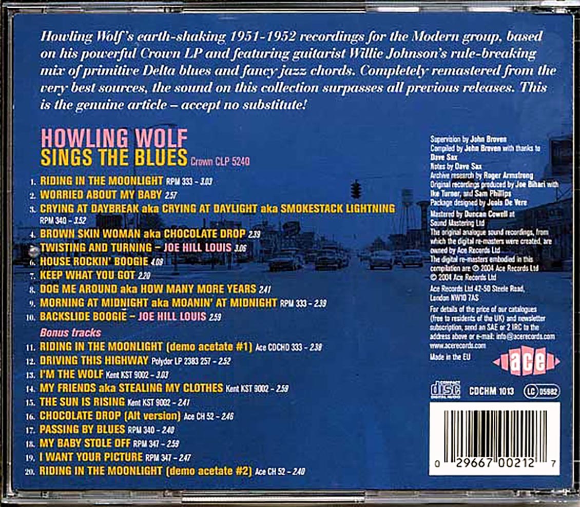 Howling Wolf - Sings The Blues