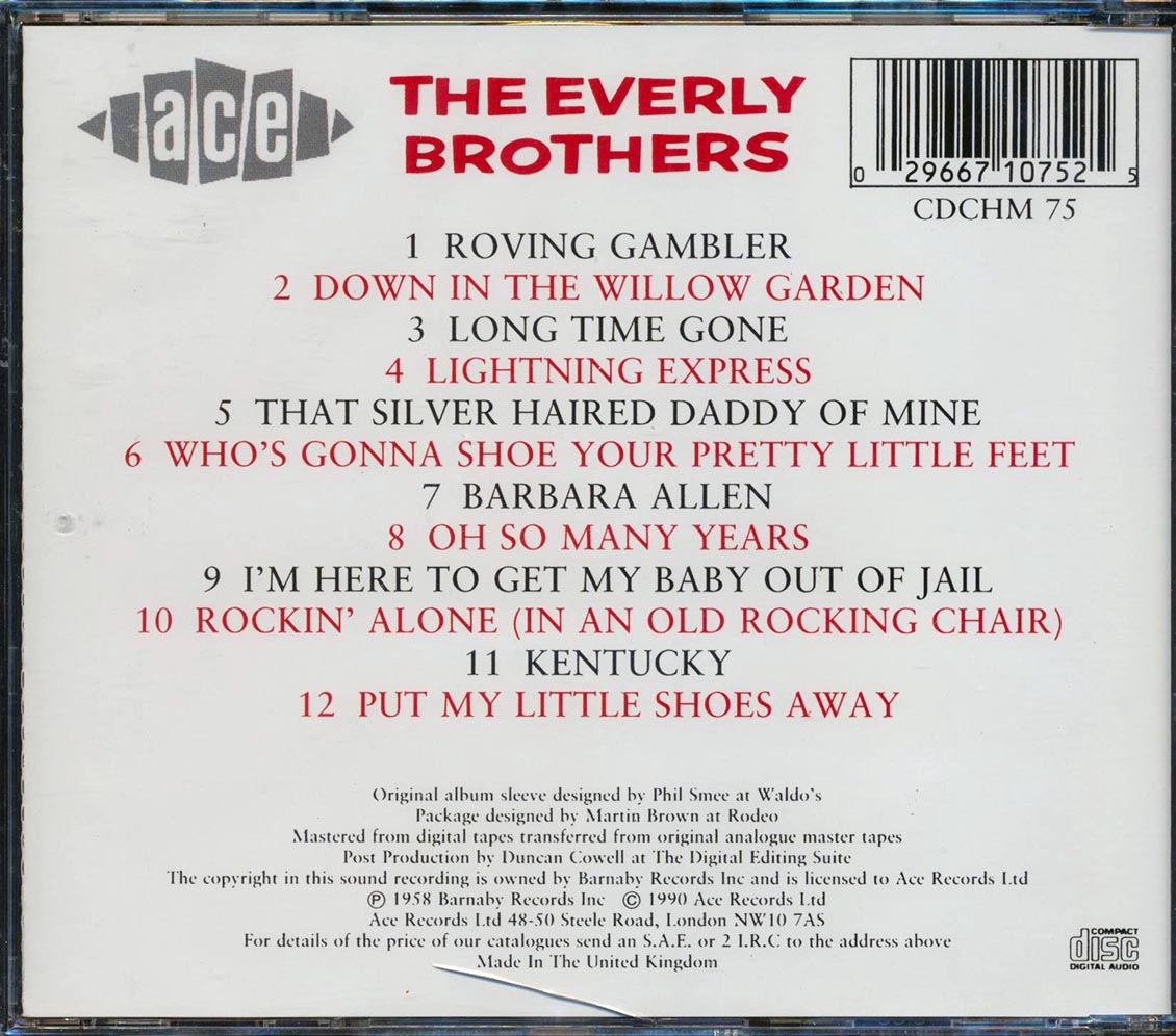 The Everly Brothers - Songs Our Daddy Taught Us