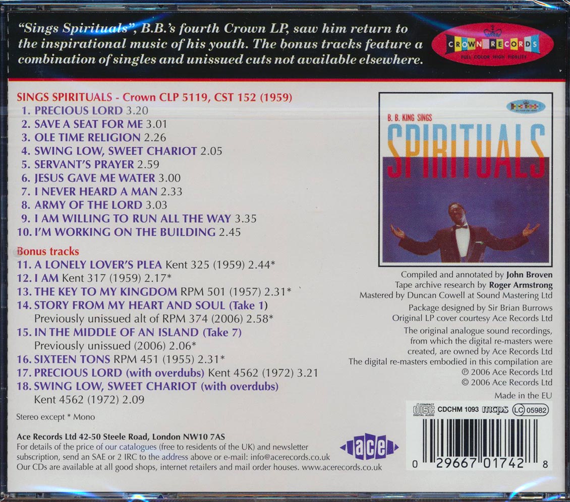 BB King - Sings Spirituals