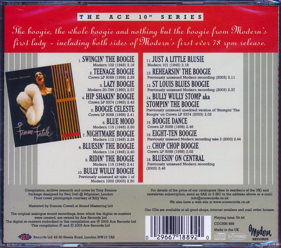 Hadda Brooks - Swingin The Boogie