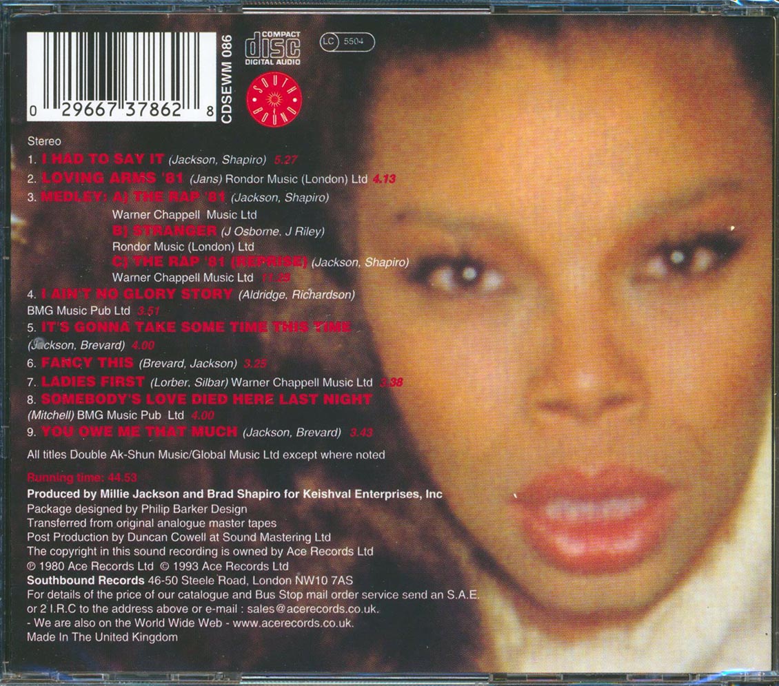 Millie Jackson - I Had To Say It