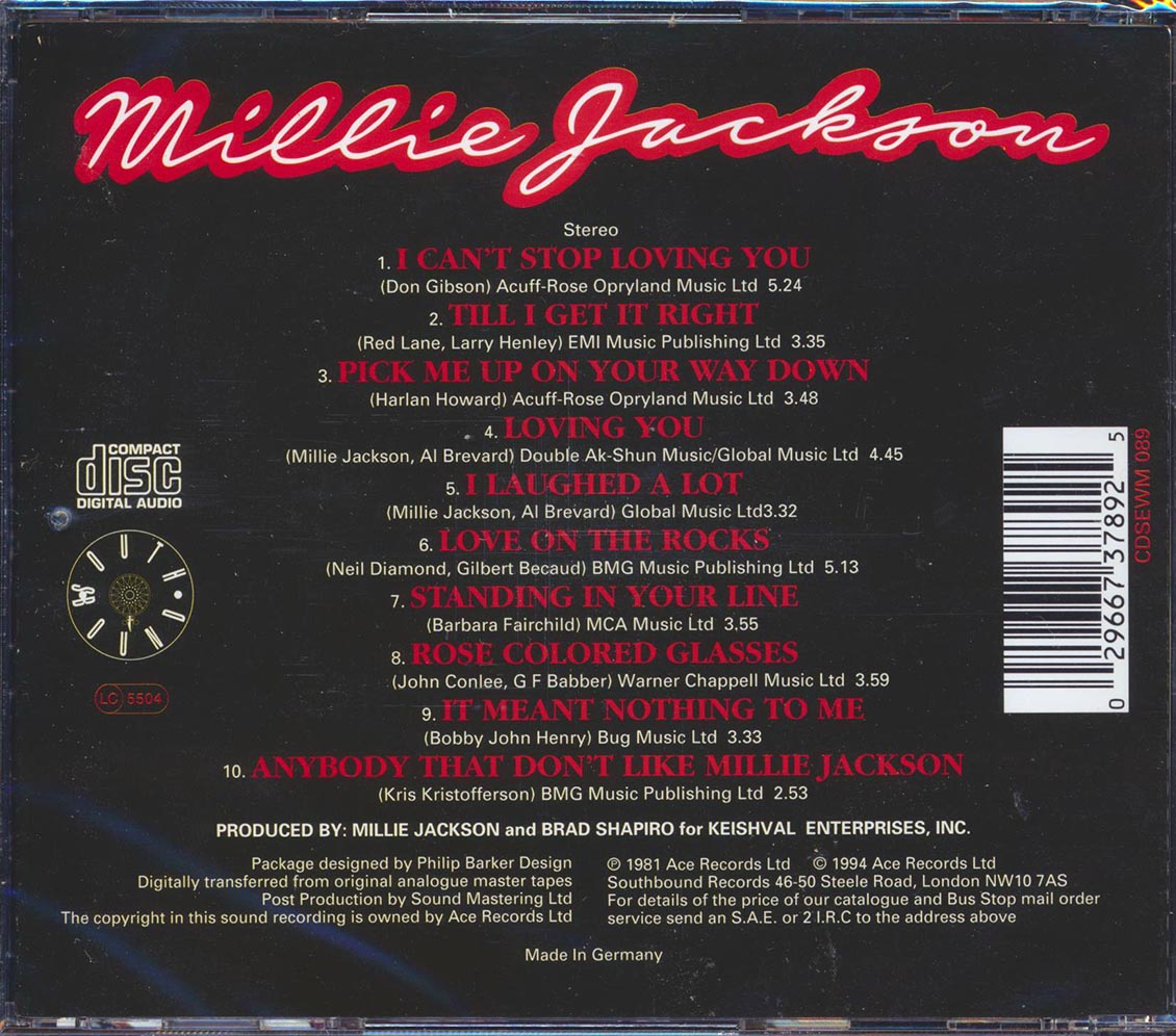 Millie Jackson - Just A Lil Bit Country