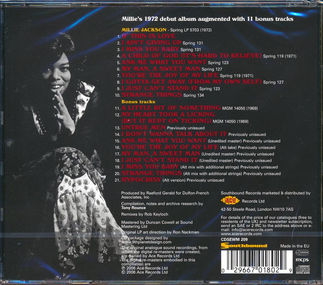 Millie Jackson - Millie Jackson (21 tracks)