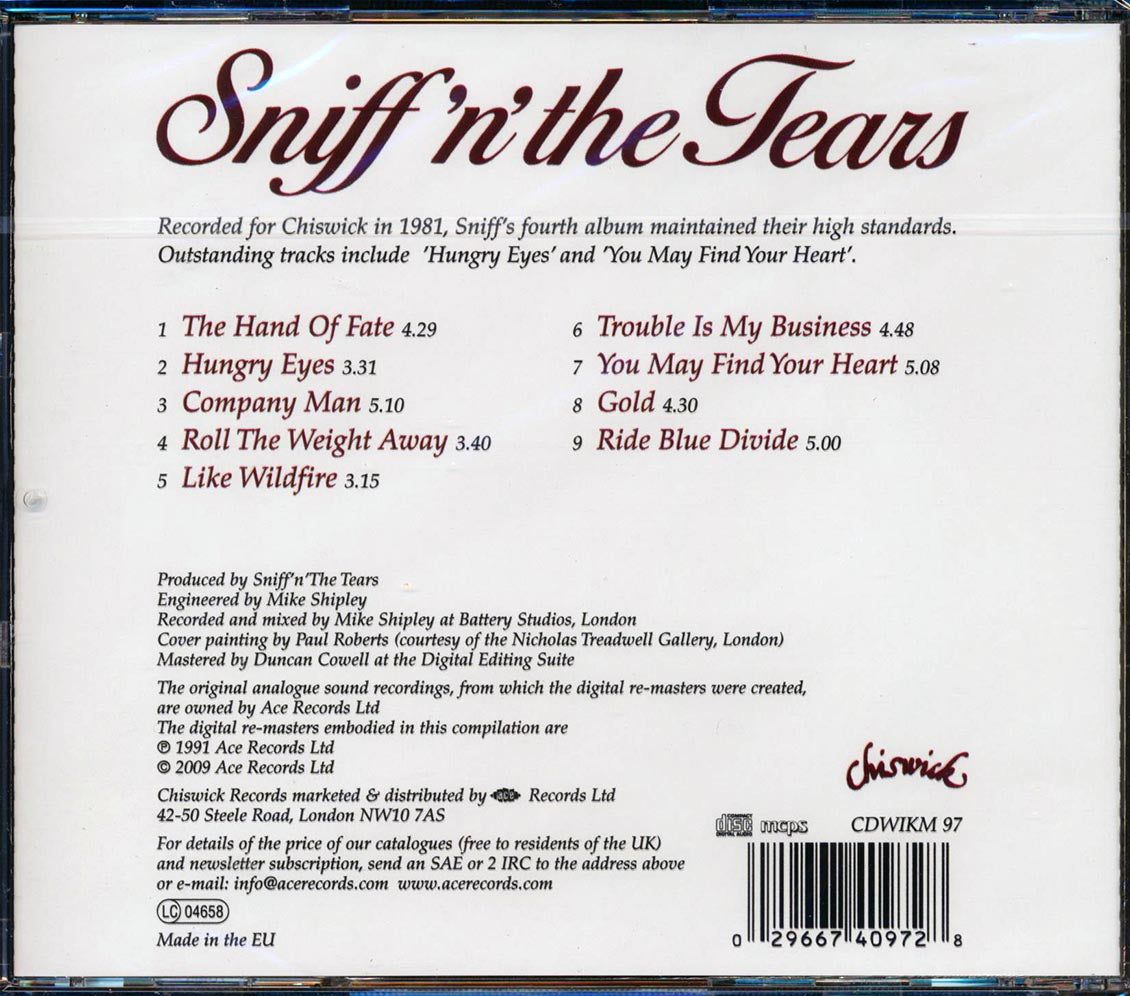 Sniff 'N' The Tears - Ride Blues Divide