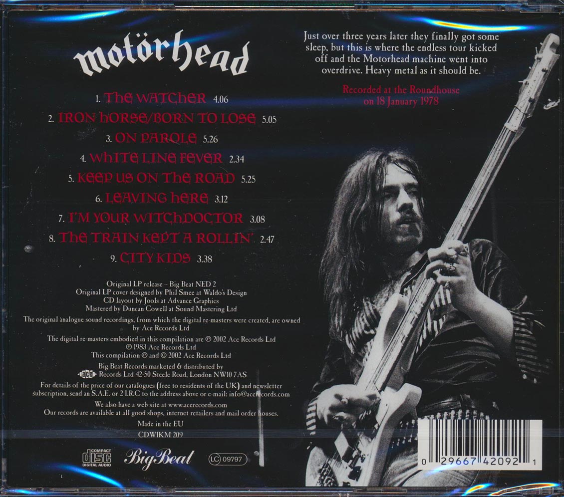 Motorhead - Recorded Live 1978