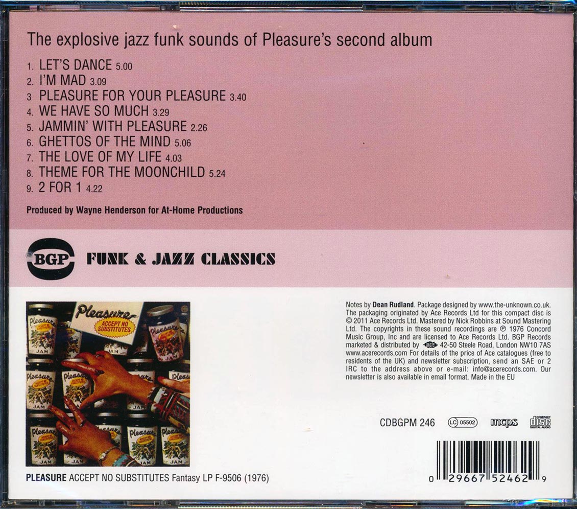 Pleasure - Accept To Substitutes