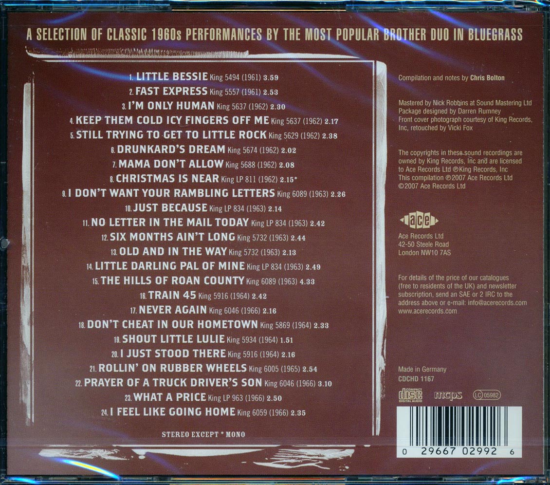 The Stanley Brothers - Ralph & Carter: The Later King Sides (24 tracks)