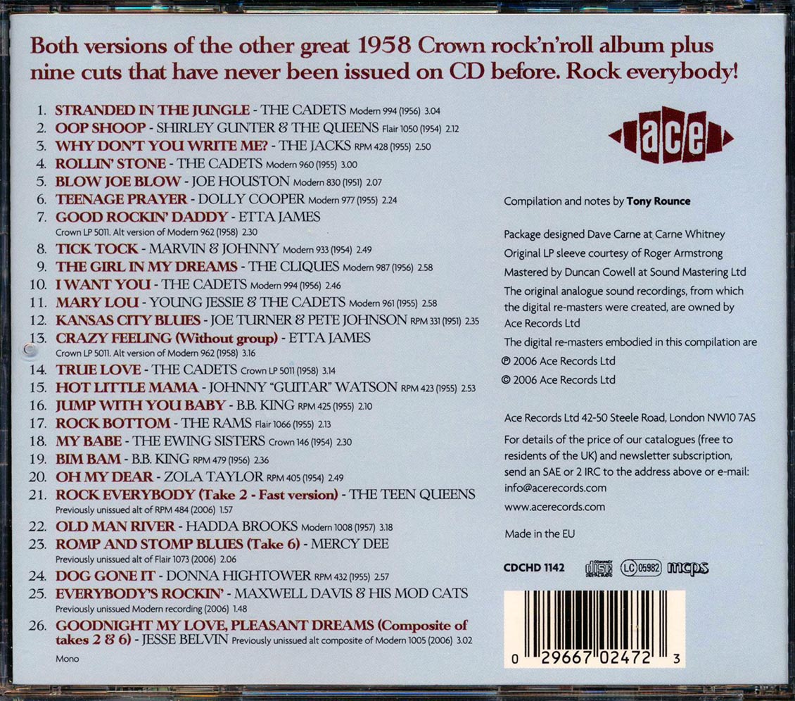 Various - Hollywood Rock N Roll Record Hop (26 tracks)