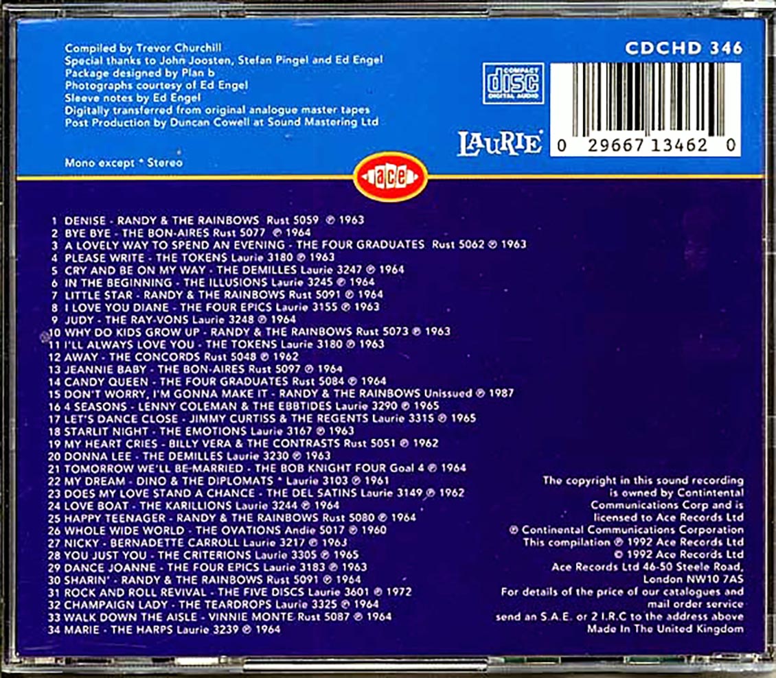 Various - Laurie Vocal Groups: The Sixties Sound (34 tracks)