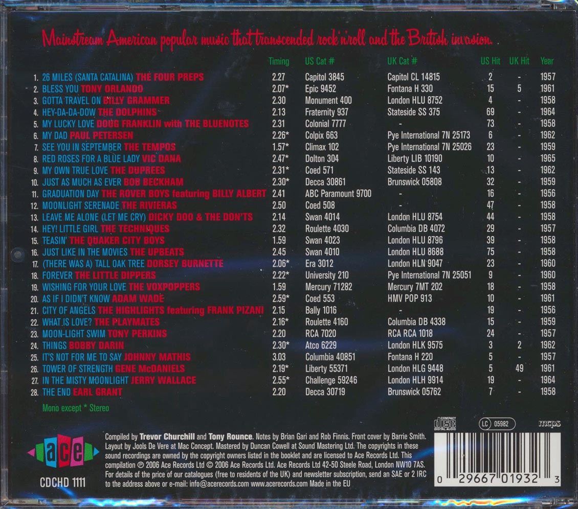 Various - The Golden Age Of American Popular Music Volume 1: Hard To Get Hot 100 Hits From 1956-1965 (28 tracks)