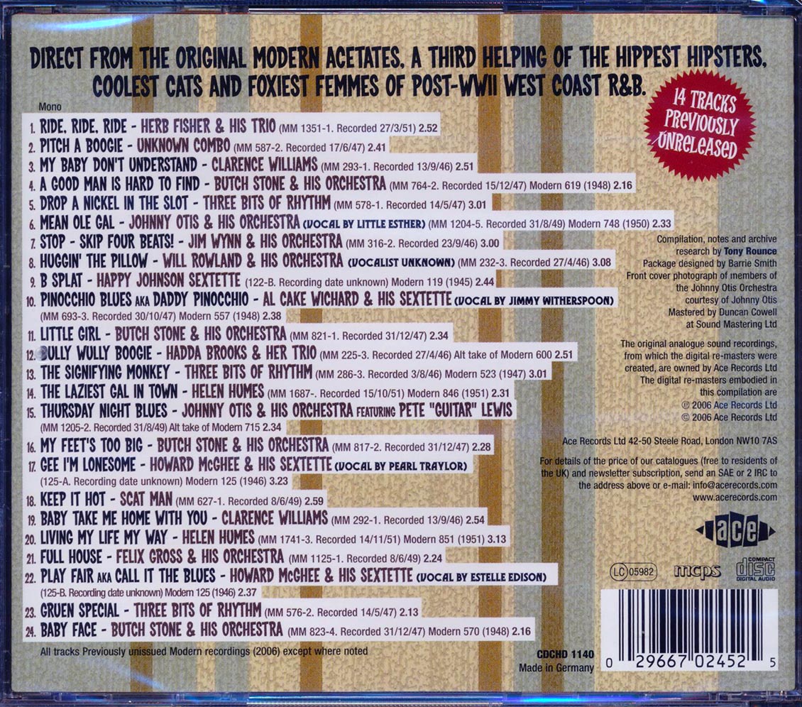 Various - Even More Mellow Cats N Kitten: Hot R & B And Cool Blues 1945-1951 (24 tracks)