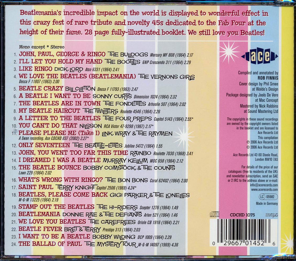 Various - Beatlemaniacs: The World Of Beatles Novelties (24 tracks)