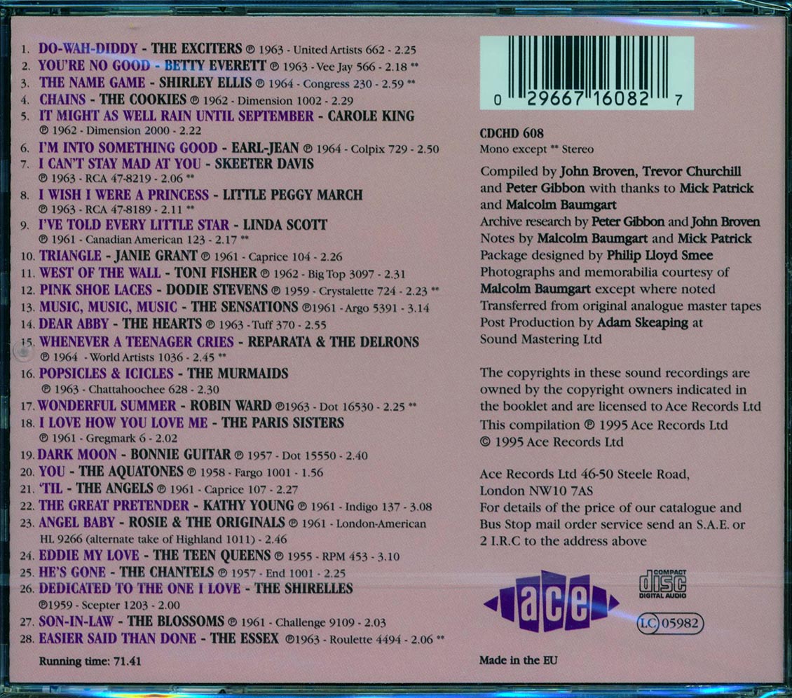 Various - Early Girls Volume 1: Popsicles & Icicles (28 tracks)