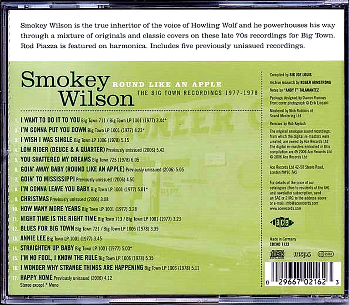 Smokey Wilson - Round Like An Apple: The Big Town Recordings 1977-1978