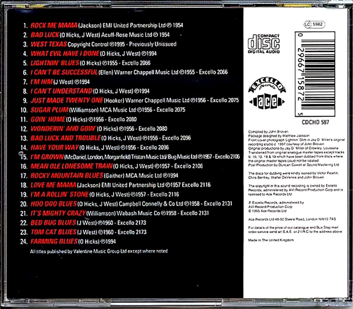 Lightin Slim - It's Mighty Crazy (24 tracks)