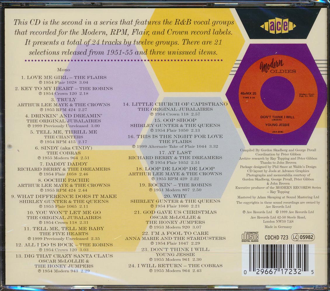 Various - Modern Records Vocal Groups Volume 2 (24 tracks)