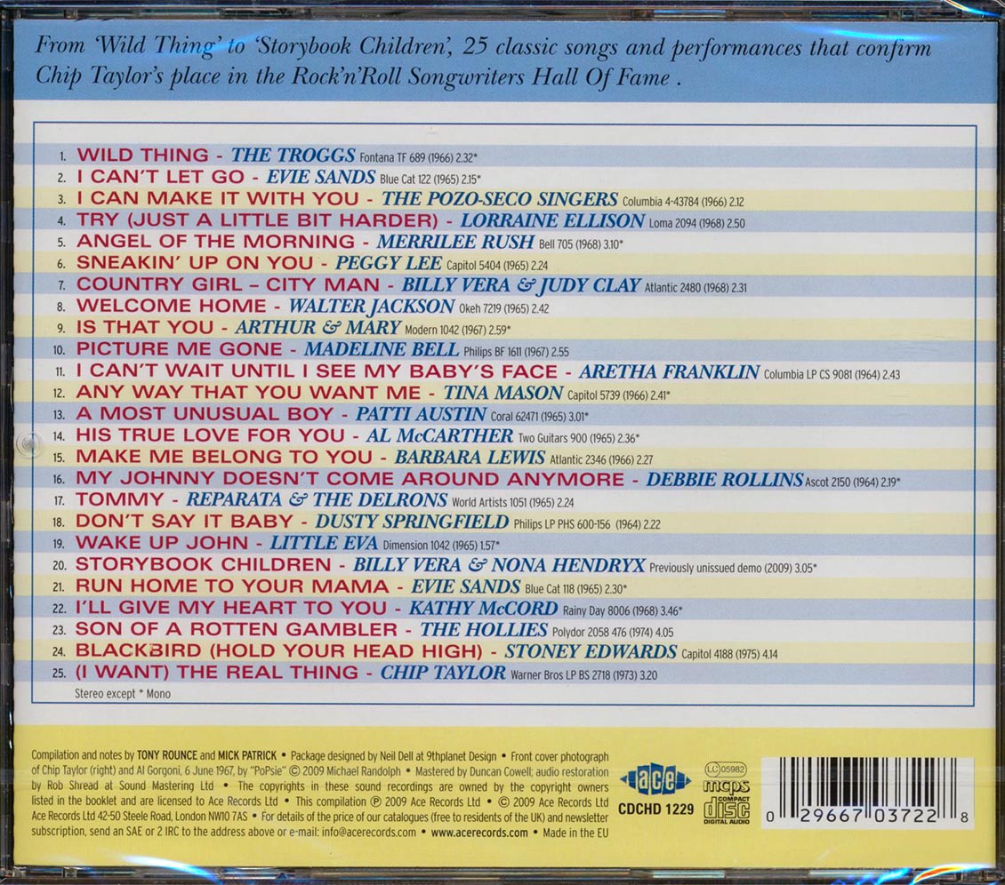 Various - Wild Thing: The Songs Of Chip Taylor (25 tracks)