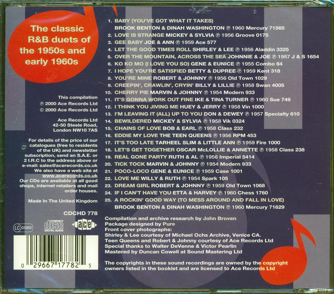 Various - Great R & B Duets (25 tracks)