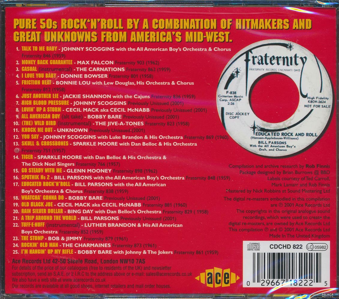 Various - All American Rock N Roll: The Fraternity Story Volume 2 (25 tracks)