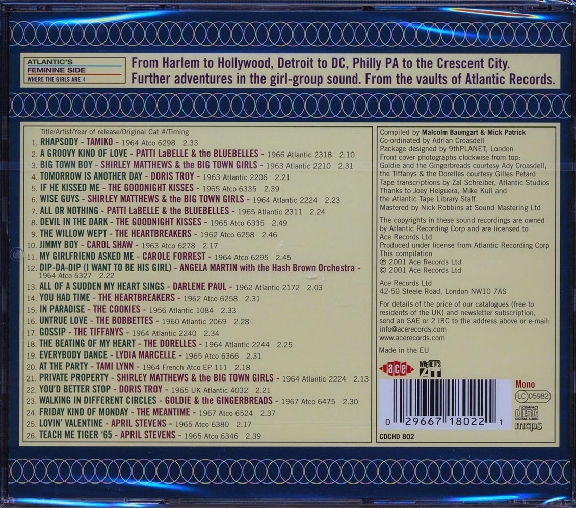 Various - Where The Girls Are Volume 4 (26 tracks)
