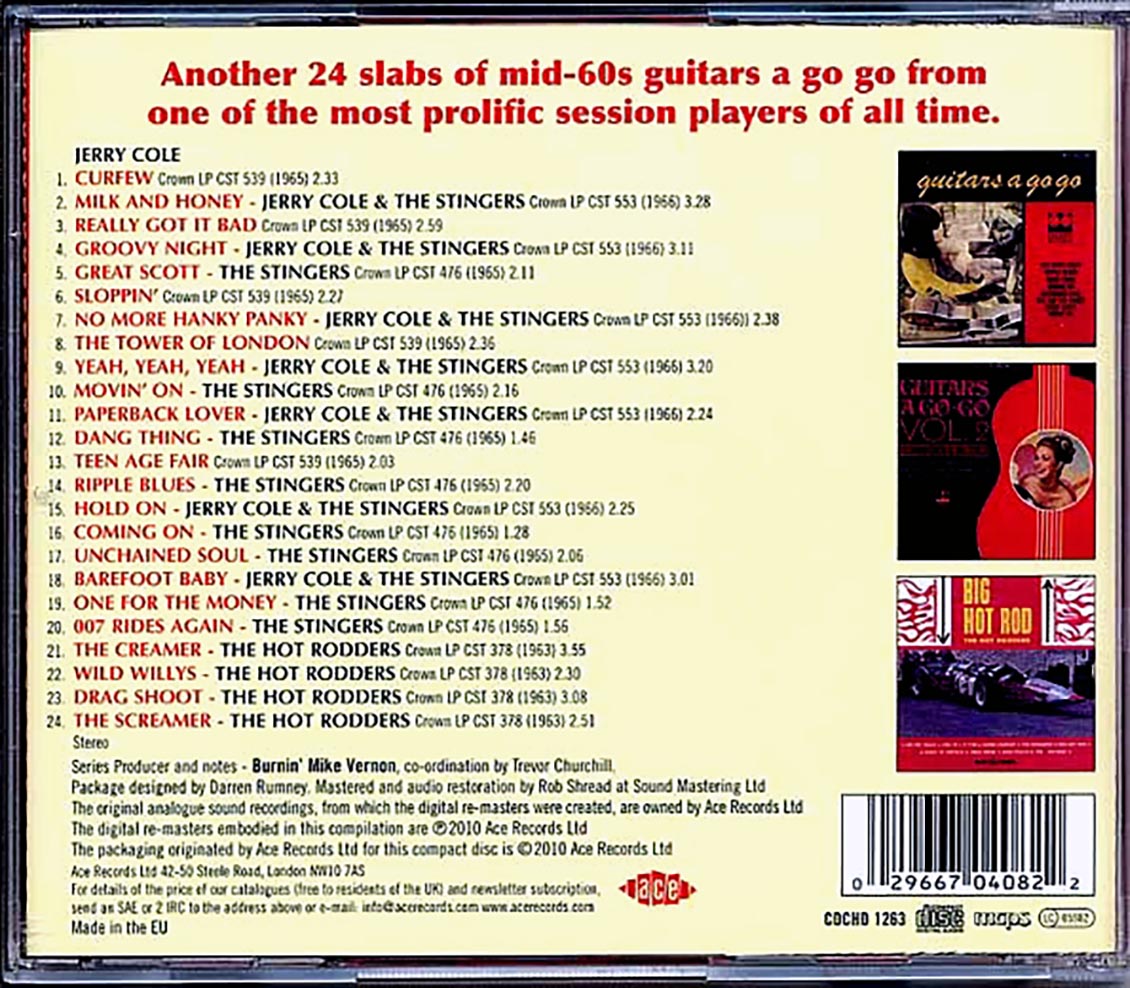 Jerry Cole - Guitars A Go Go: The 1960s Crown Recordings Volume 2 (24 tracks)