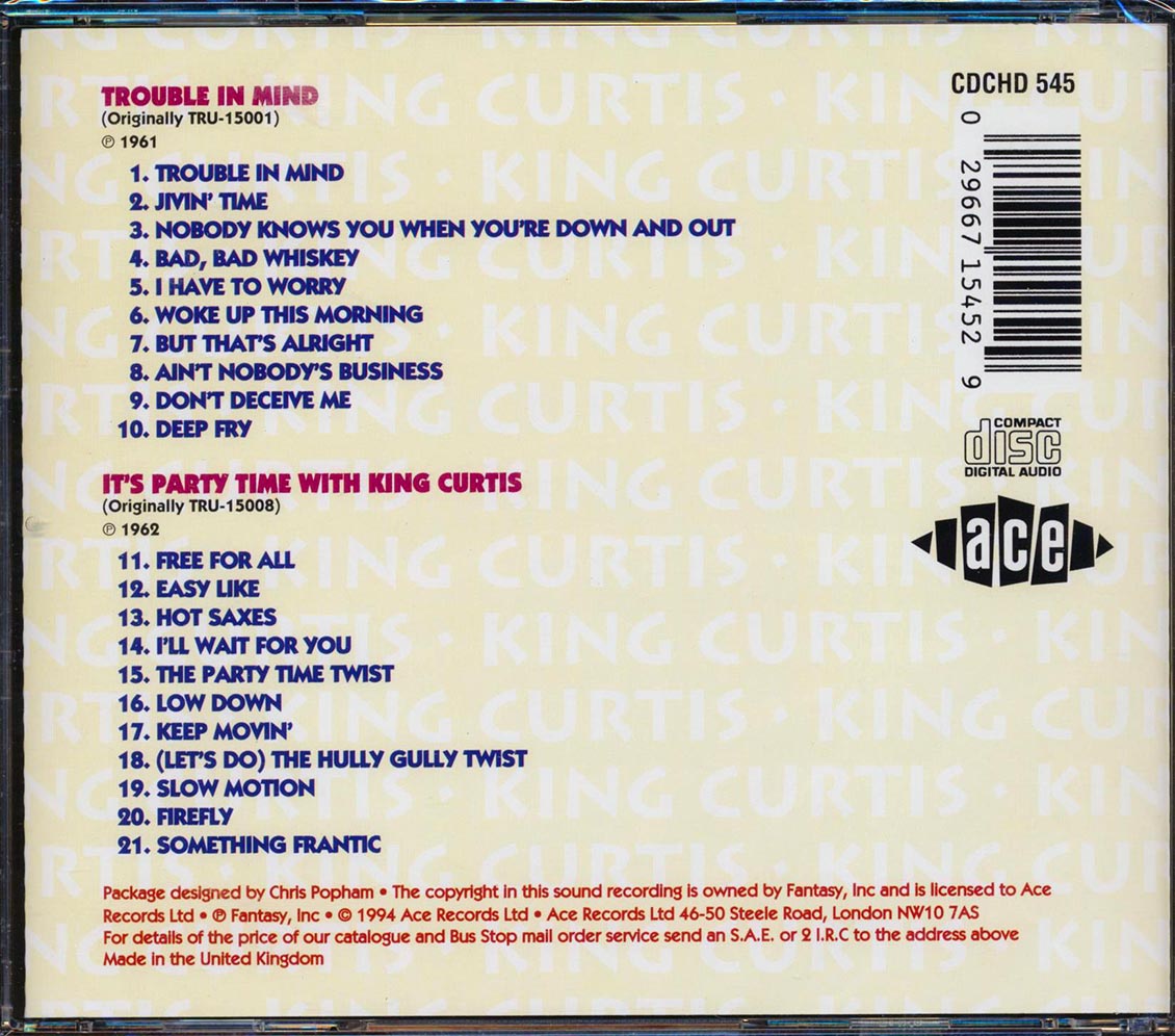 King Curtis - Trouble In Mind + It's Party Time (21 tracks)