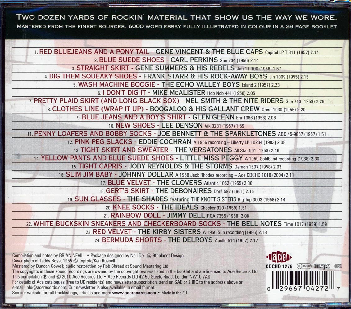 Various - Red Bluejeans & Checkerboard Socks: Dapper Ditties From The Rock N Roll Years (24 tracks)