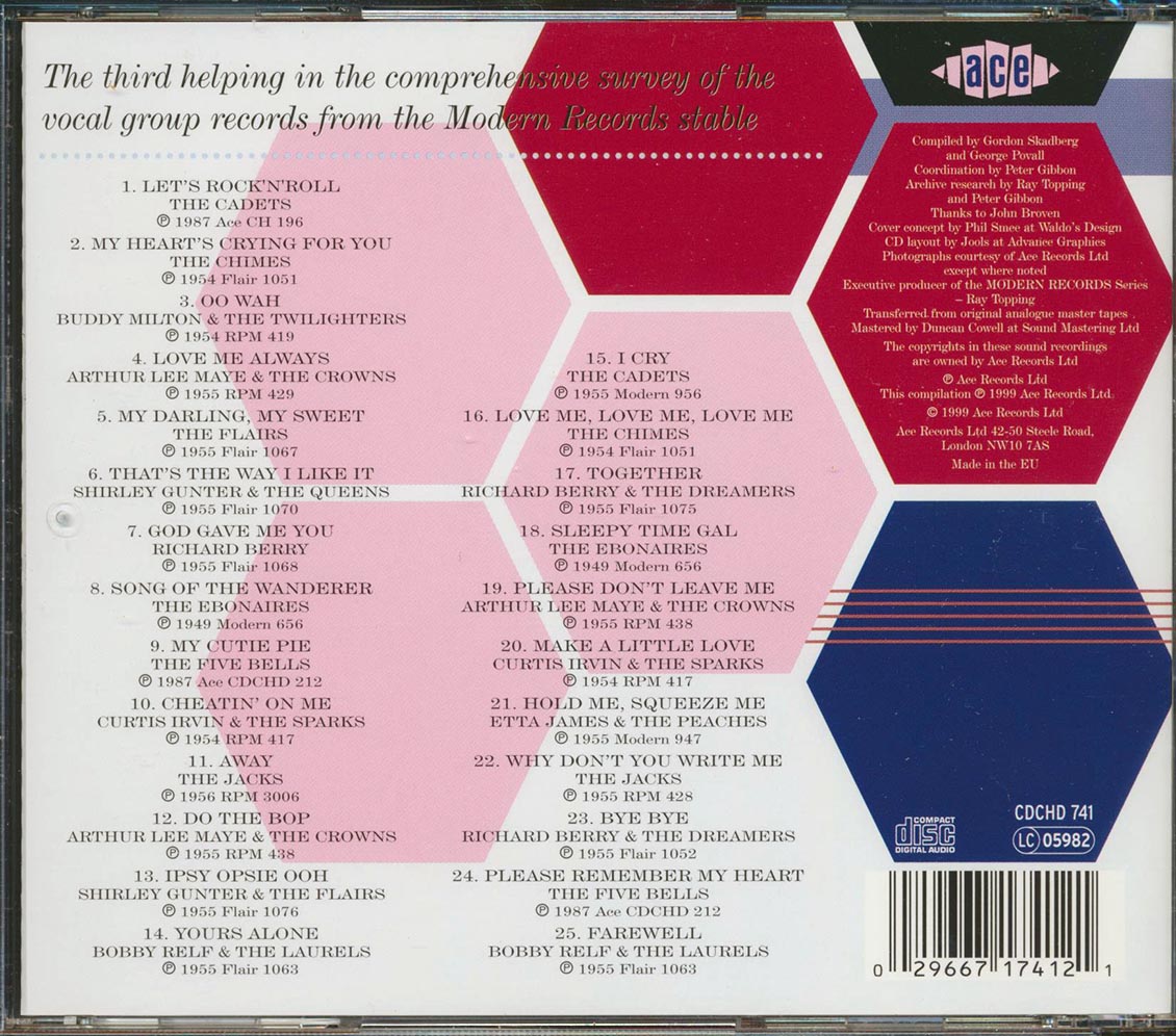 Various - Modern Records Vocal Groups Volume 3 (25 tracks)