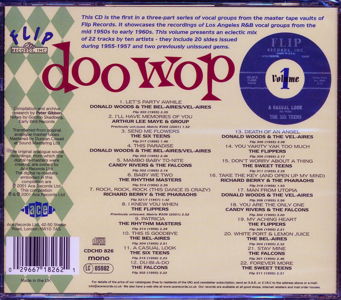 Various - Flip Doo Wop Volume 1 (22 tracks)
