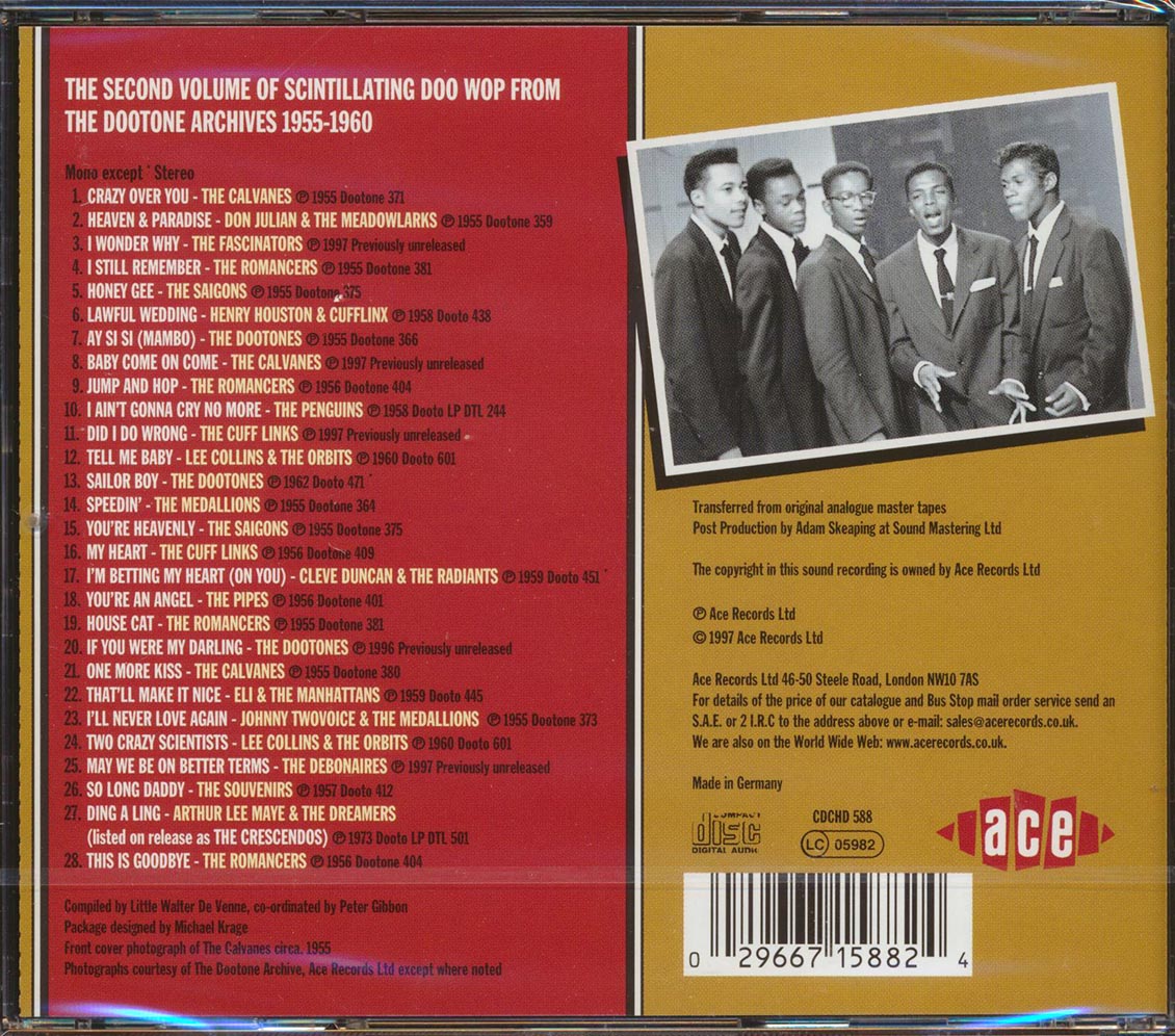 Various - Dootone Doo Wop Volume 2 (28 tracks)