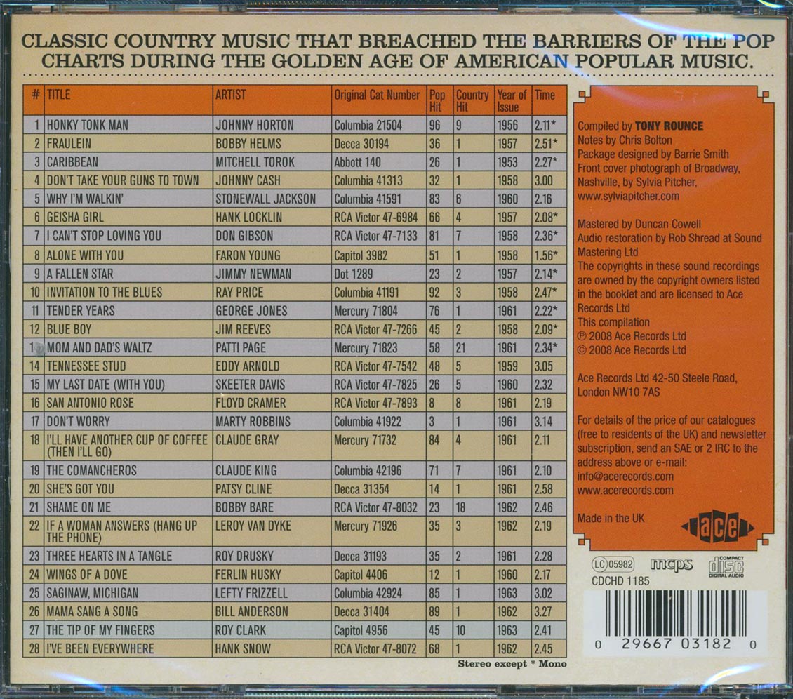 Various - The Golden Age Of American Popular Music: The Country Hits (28 tracks)