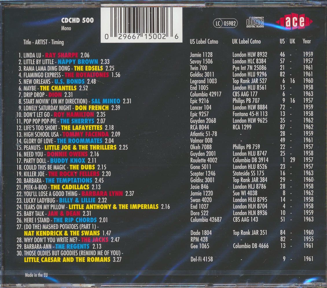 Various - The Golden Age Of American Rock N Roll Volume 4: Hot 100 Hits From 1954-1963 (30 tracks)