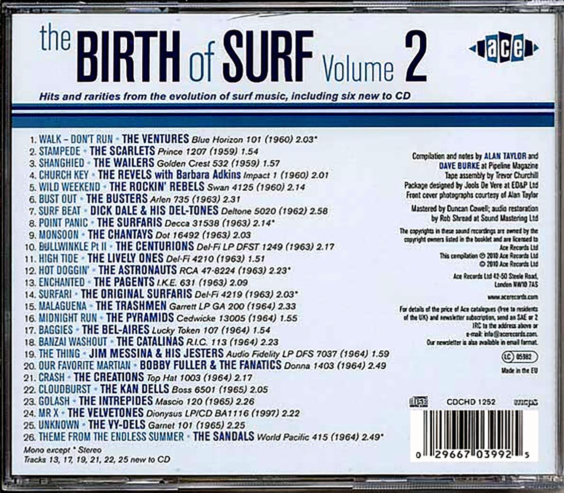 Dick Dale, The Ventures, The Sandals, Etc. - Birth Of Surf Volume 2 (26 tracks)