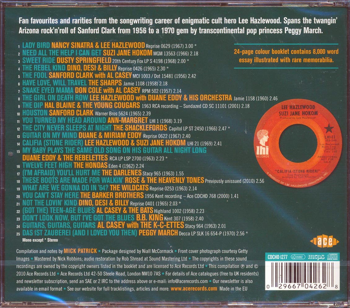 Various - Califia: The Songs Of Lee Hazlewood (25 tracks)