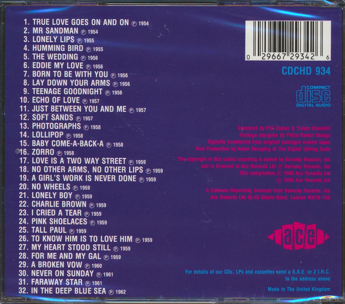 The Chordettes - Mainly Rock N Roll (32 tracks)