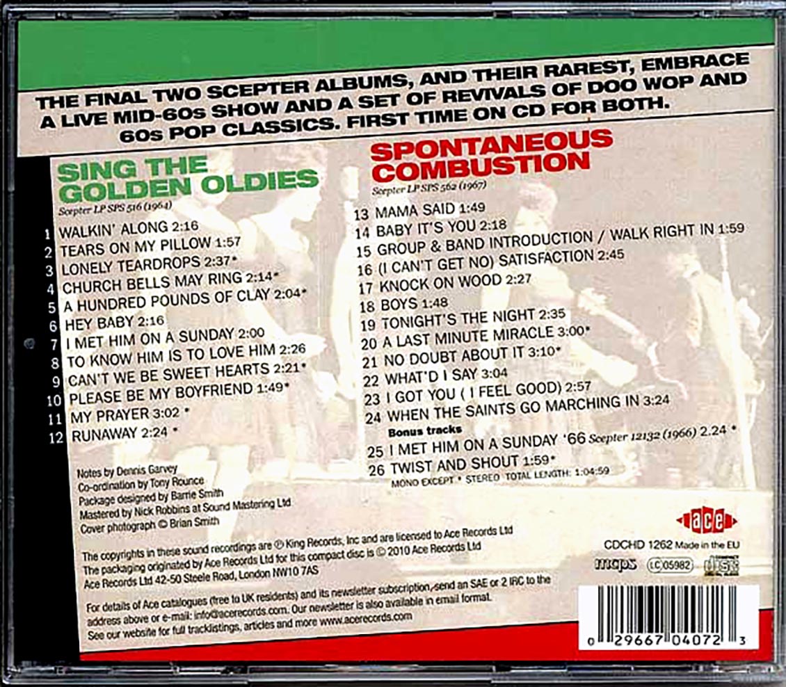 The Shirelles - Sing Golden Oldies + Spontaneous Combustion (26 tracks)