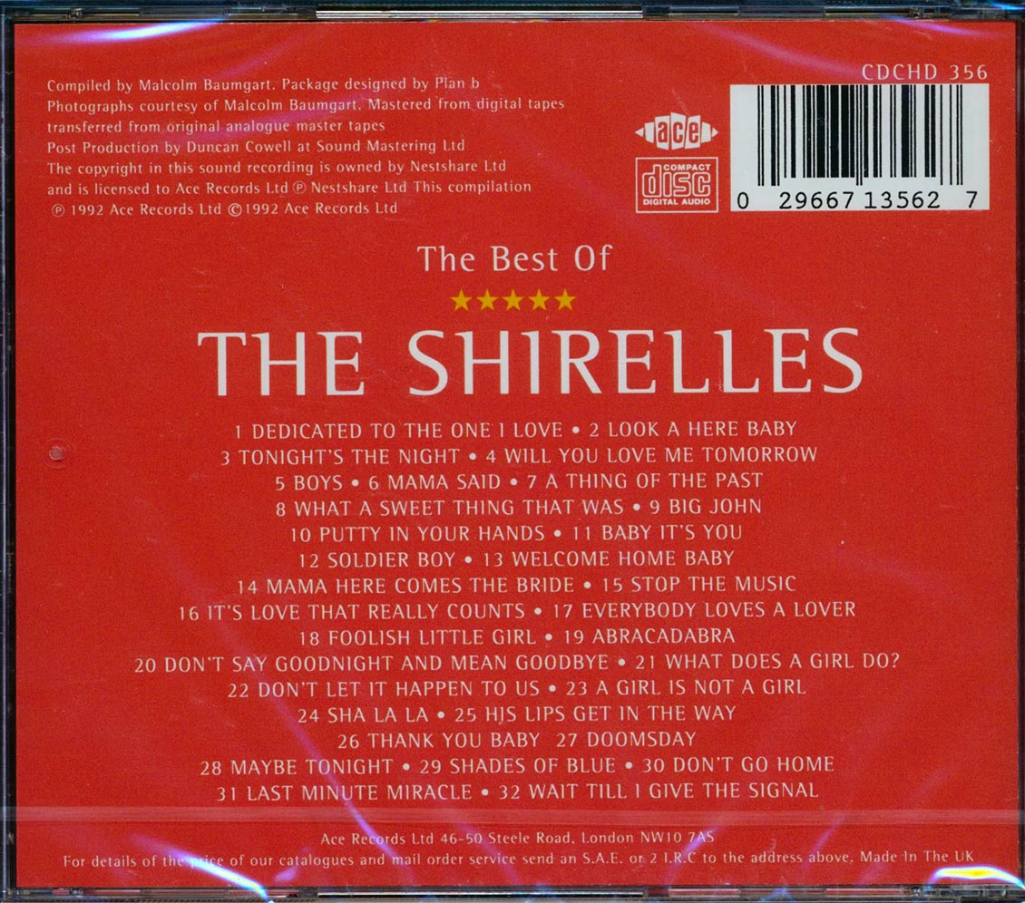 The Shirelles - Best Of The Shirelles (32 tracks)