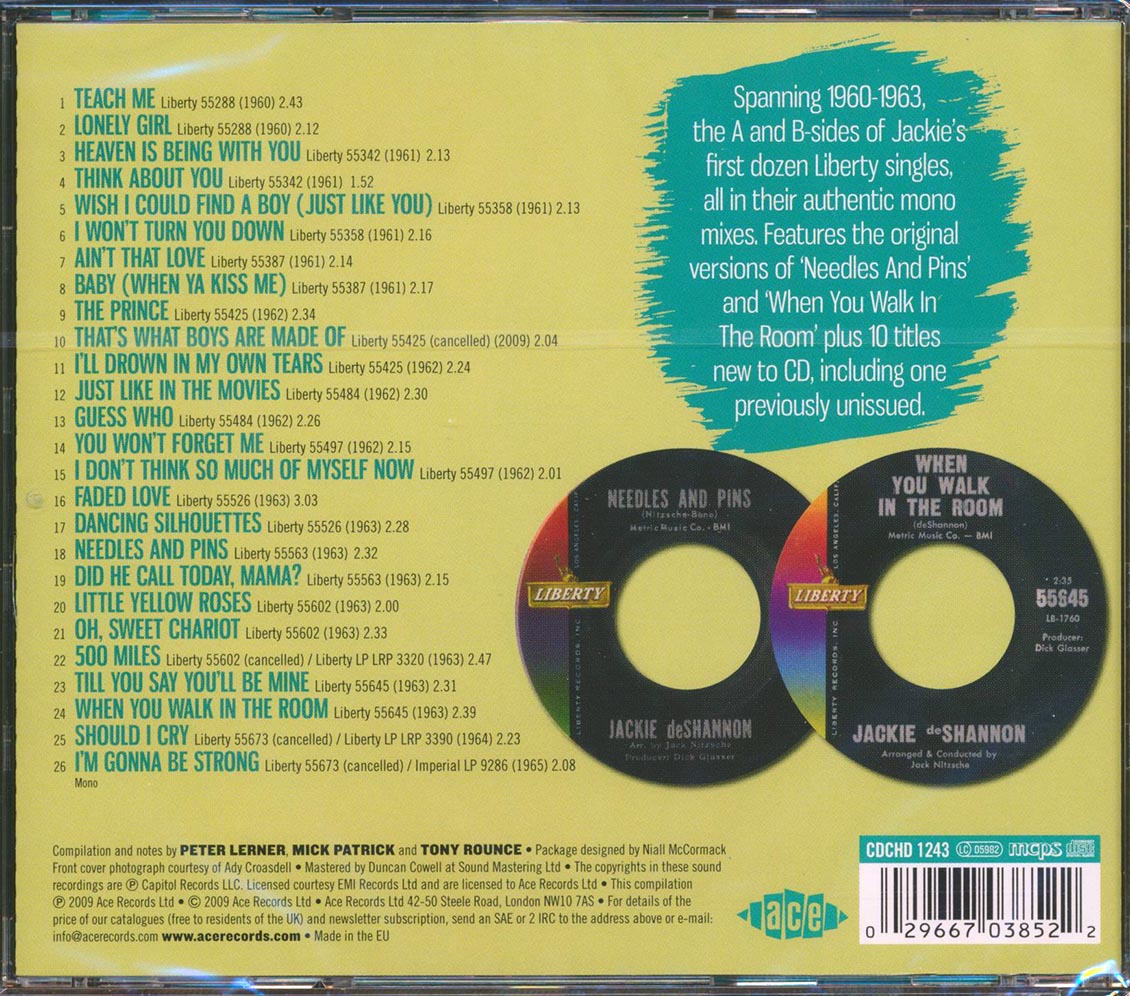 Jackie DeShannon - You Won't Forget Me: The Complete Liberty Singles Volume 1 (26 tracks)