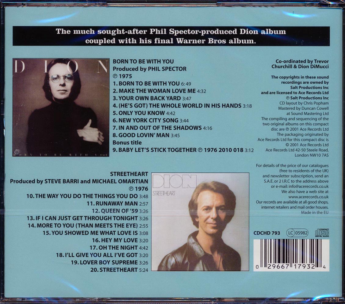 Dion - Born To Be With You + Streetheart (20 tracks)