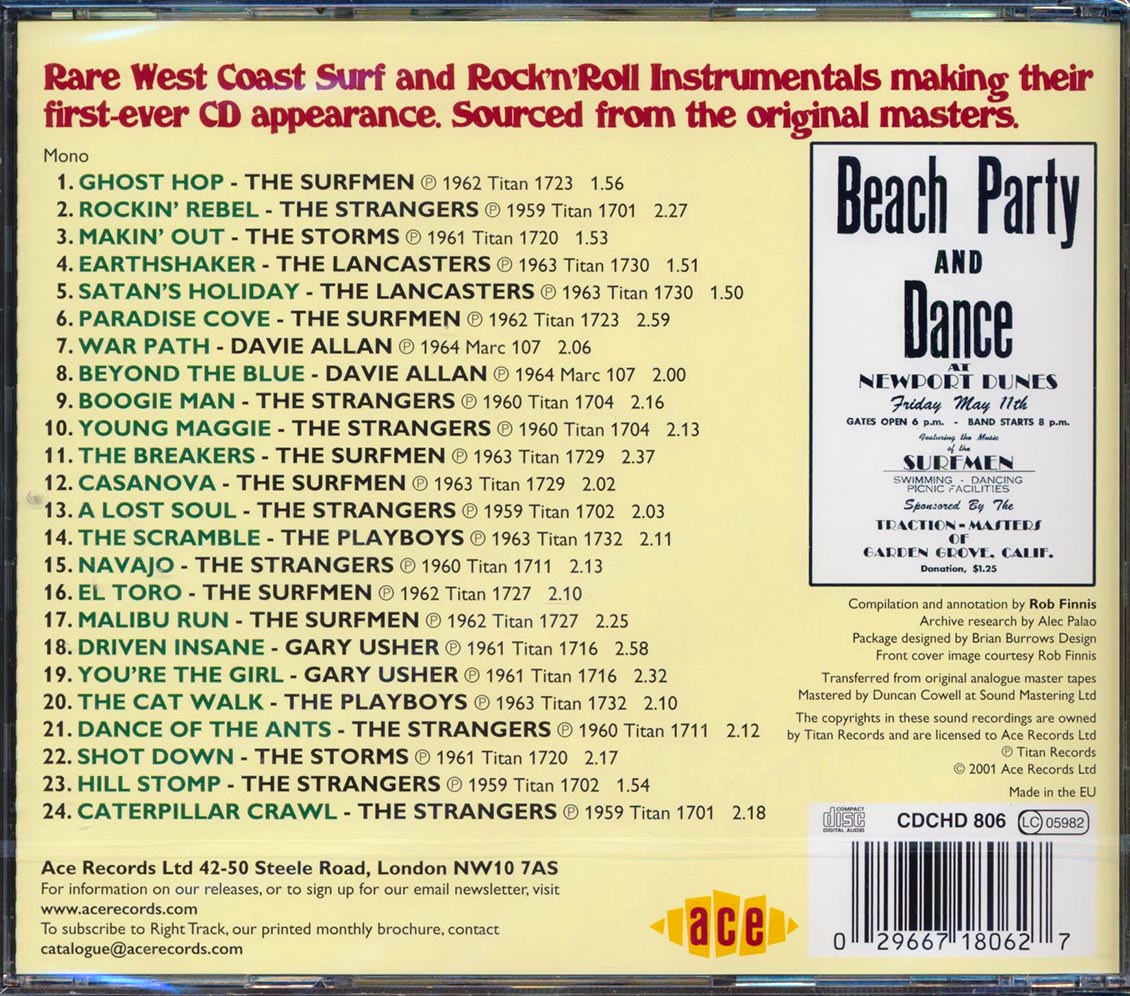 Various - Rare West Coast Surf Instrumentals (24 tracks)