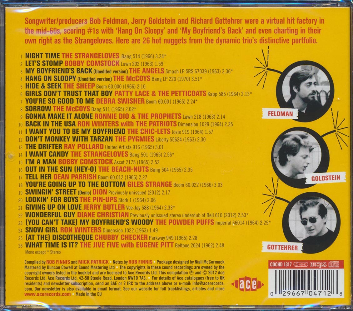 Various - Smash Boom Bang: The Songs And Productions Of Feldman Goldstein Gottehrer (26 tracks)