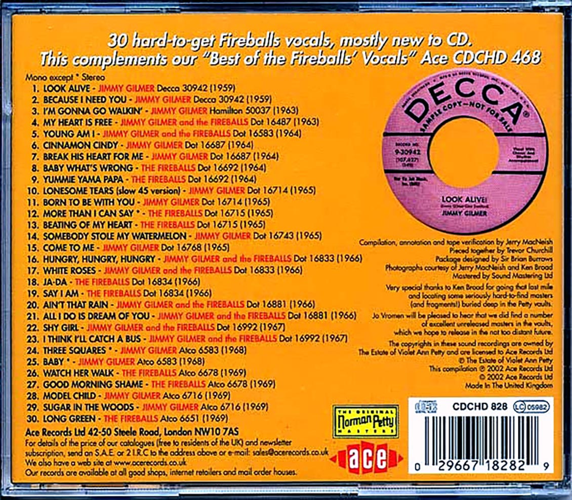 The Fireballs - The Best Of The Rest Of The Fireballs' Vocals (30 tracks)