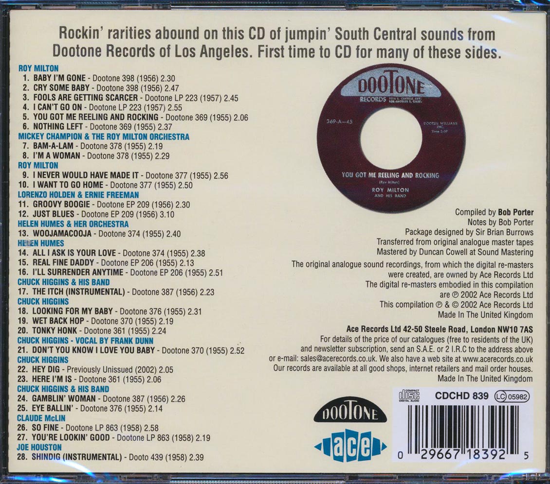 Various - Dootone Rock N Rhythm And Blues (28 tracks)